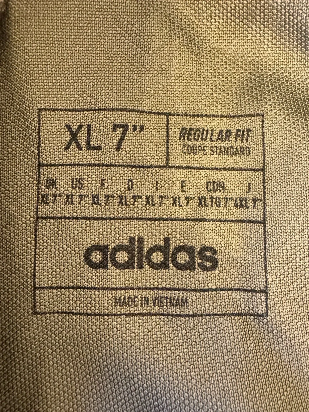 Adidas Men’s Train Essentials Camo-Filled Logo Training Shorts in Olive SZ XL